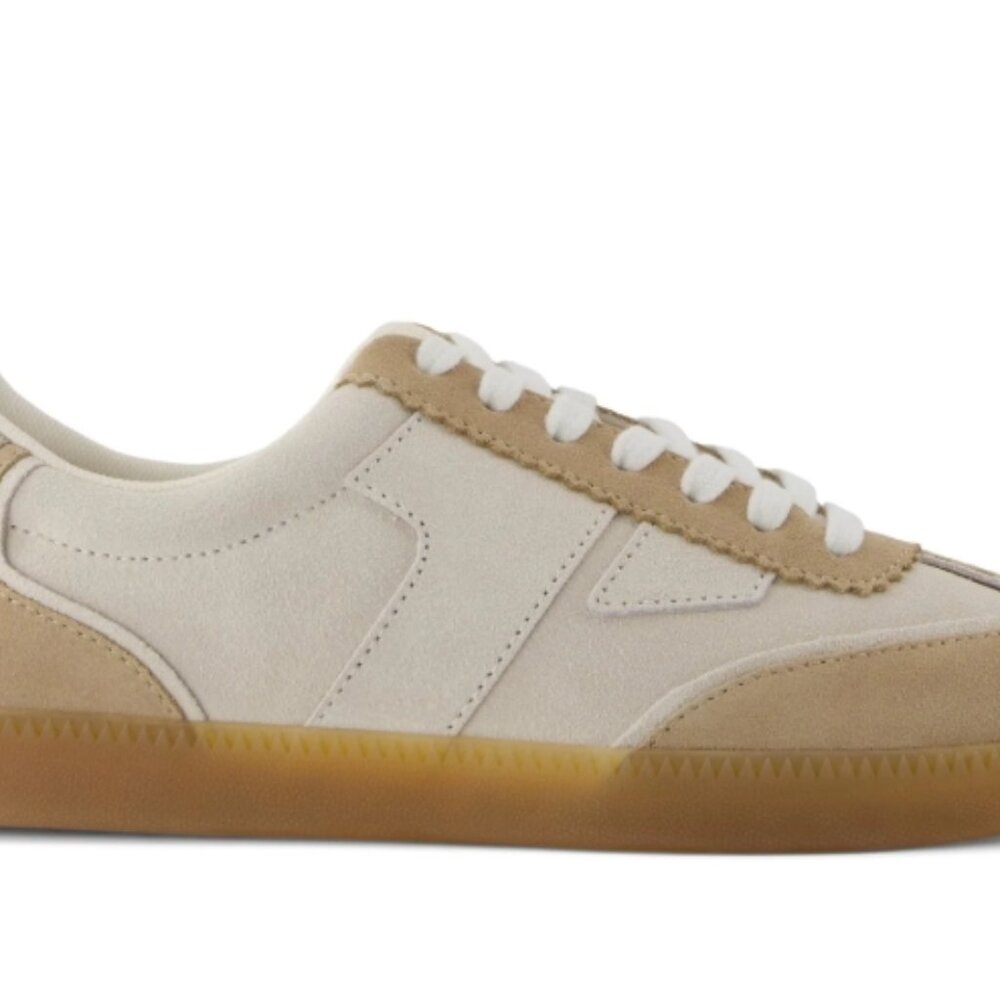 TOMS Collins Oatmeal Multi Suede and Leather Lace Up Sneaker